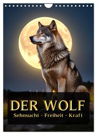 Der Wolf - Sehnsucht Freiheit Kraft (Wandkalender 2027 DIN A4 hoch), CALVENDO Monatskalender