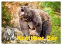 Krafttier Bär (Wandkalender 2027 DIN A2 quer), CALVENDO Monatskalender