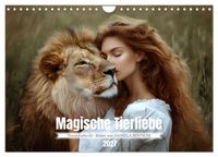 Magische Tierliebe (Wandkalender 2027 DIN A4 quer), CALVENDO Monatskalender