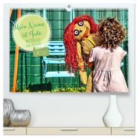 Mein Name ist Jute, wir sind auf dem Spielplatz (hochwertiger Premium Wandkalender 2027 DIN A2 quer), Kunstdruck in Hochglanz