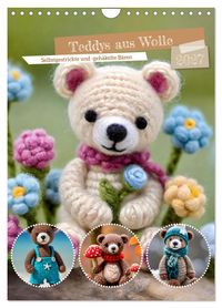 Teddys aus Wolle (Wandkalender 2027 DIN A4 hoch), CALVENDO Monatskalender