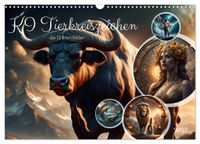KI Tierkreiszeichen (Wandkalender 2027 DIN A3 quer), CALVENDO Monatskalender