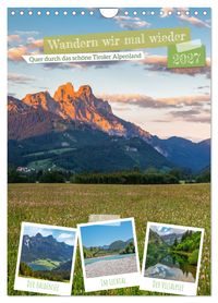 Wandern wir mal wieder (Wandkalender 2027 DIN A4 hoch), CALVENDO Monatskalender