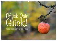 Pflück Dein Glück – Kleine Weisheiten für den Alltag (Wandkalender 2027 DIN A2 quer), CALVENDO Monatskalender