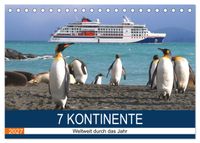 7 Kontinente - Weltweit durch das Jahr (Tischkalender 2027 DIN A5 quer), CALVENDO Monatskalender