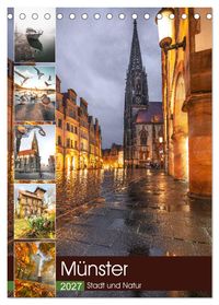 Münster - Stadt und Natur (Tischkalender 2027 DIN A5 hoch), CALVENDO Monatskalender