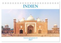 Indien - Imposant und Eindrucksvoll (Tischkalender 2027 DIN A5 quer), CALVENDO Monatskalender