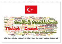 Smalltalk Sprachkalender Türkisch-Deutsch (Wandkalender 2027 DIN A3 quer), CALVENDO Monatskalender