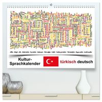 Kultur-Sprachkalender Türkisch-Deutsch (hochwertiger Premium Wandkalender 2027 DIN A2 quer), Kunstdruck in Hochglanz