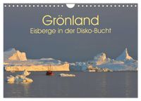 Grönland: Eisberge in der Disko Bucht (Wandkalender 2027 DIN A4 quer), CALVENDO Monatskalender