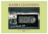 RADIO LEGENDEN (Tischkalender 2027 DIN A5 quer), CALVENDO Monatskalender
