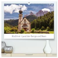 Südtirol - Land der Berge und Seen (hochwertiger Premium Wandkalender 2027 DIN A2 quer), Kunstdruck in Hochglanz