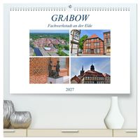 Grabow - Fachwerkstadt an der Elde (hochwertiger Premium Wandkalender 2027 DIN A2 quer), Kunstdruck in Hochglanz