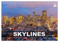 Skylines weltweit (Tischkalender 2027 DIN A5 quer), CALVENDO Monatskalender