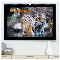 Wildtiere (hochwertiger Premium Wandkalender 2027 DIN A2 quer), Kunstdruck in Hochglanz