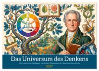 Das Universum des Denkens (Tischkalender 2027 DIN A5 quer), CALVENDO Monatskalender