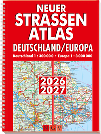 Neuer Straßenatlas Deutschland/Europa 2026/2027