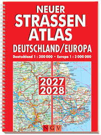 Neuer Straßenatlas Deutschland/Europa 2027/2028