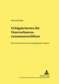 Erfolgskriterien für Unternehmenszusammenschlüsse