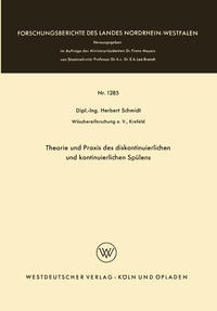 Theorie und Praxis des diskontinuierlichen und kontinuierlichen Spülens