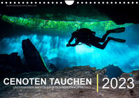 Cenoten Tauchen (Wandkalender immerwährend DIN A4 quer)