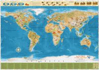 COLUMBUS Kinderweltkarte Welt der Dinosaurier