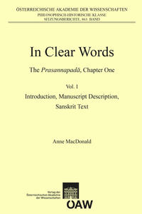 In Clear Words. The Prasannapadā, Chapter One