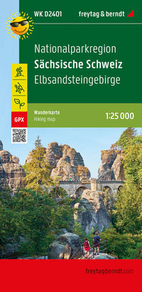 freytag & berndt Wanderkarte WKD 2401 Nationalparkregion Sächsische Schweiz, Elbsandsteingebirge 1:25.000