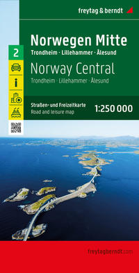 Norwegen Mitte, Straßen- und Freizeitkarte 1:250.000, freytag & berndt