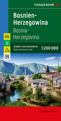 freytag & berndt Straßenkarte Bosnien-Herzegowina 1:200.000
