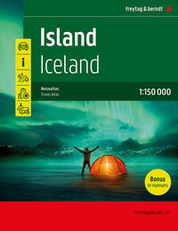 freytag & berndt Autoatlas Island Reiseatlas mit Spiralbindung 1:150.000