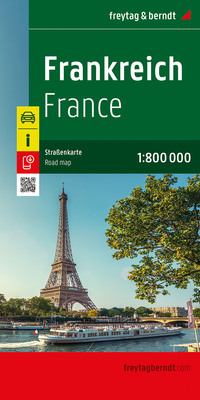 Frankreich, Straßenkarte 1:800.000, freytag & berndt