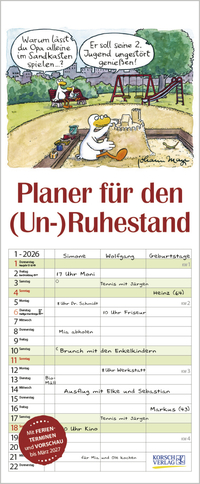 Planer für den (Un-)Ruhestand 2026
