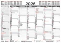 Tafelkalender A4 2026