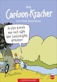 Peter Butschkow: Cartoon-Kracher Halbmonatskalender 2026