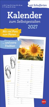 Kalender zum Selbstgestalten 2027