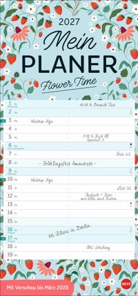 Deko-Mein Planer Flower Time 2027