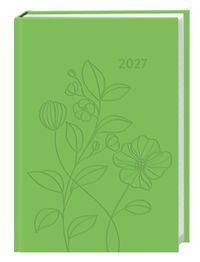 Kalenderbuch A7 grün 2027