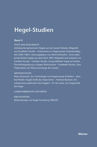 Hegel-Studien Band 4