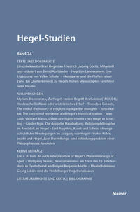 Hegel-Studien Band 24