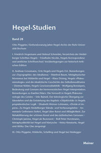 Hegel-Studien Band 28