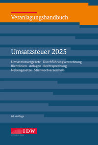 Veranlagungshandbuch Umsatzsteuer 2025, 68. Auflage