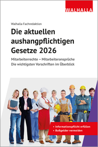 Die aktuellen aushangpflichtigen Gesetze 2026
