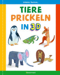 Tiere prickeln in 3D. Zum Basteln, Falten und Spielen.
