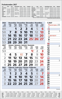 3-Monats-Planer Combi Blau 2027