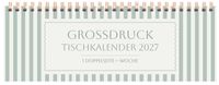 Tischquerkalender Großdruck Streifen 2027