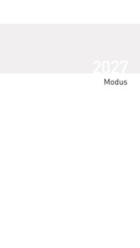 Taschenkalender Modus geheftet Einlage 2027