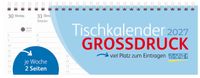 Tischquerkalender Großdruck 2027