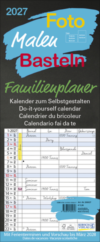 FMB Familienplaner schwarz 2027