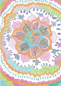 Mandala / Tagebuch, Notizbuch mit dem Mandala: Voller Wunder
